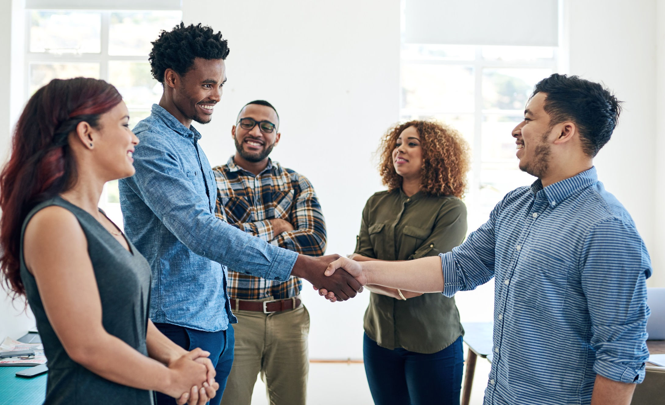 People shaking hands