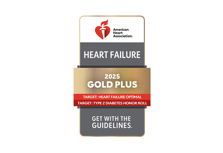 2025 AHA's Get With The Guidelines®-Heart Failure Gold Plus Quality Achievement Award 